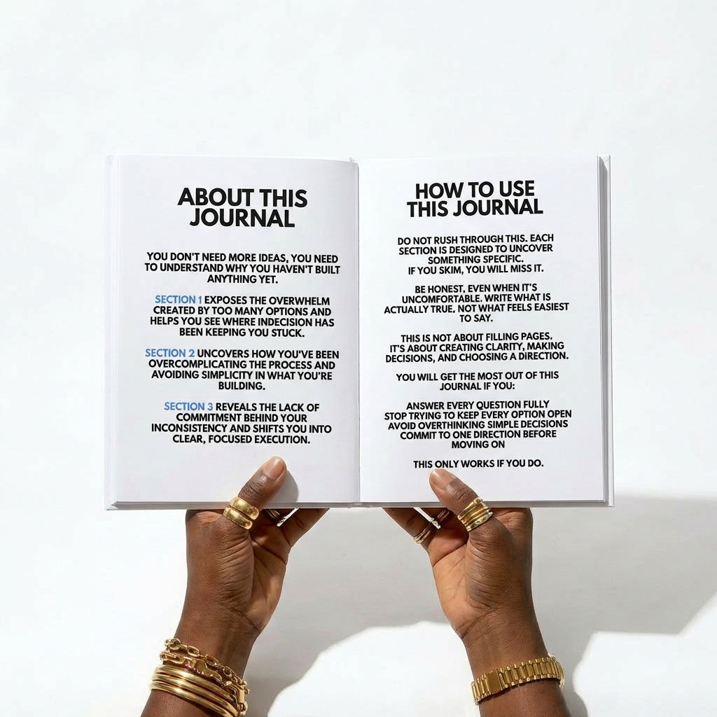 The START. BUILD. GET PAID. Instant Journal Brand™
