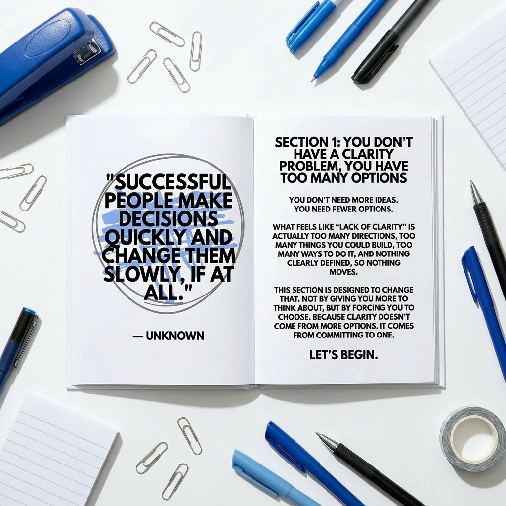 The START. BUILD. GET PAID. Instant Journal Brand™