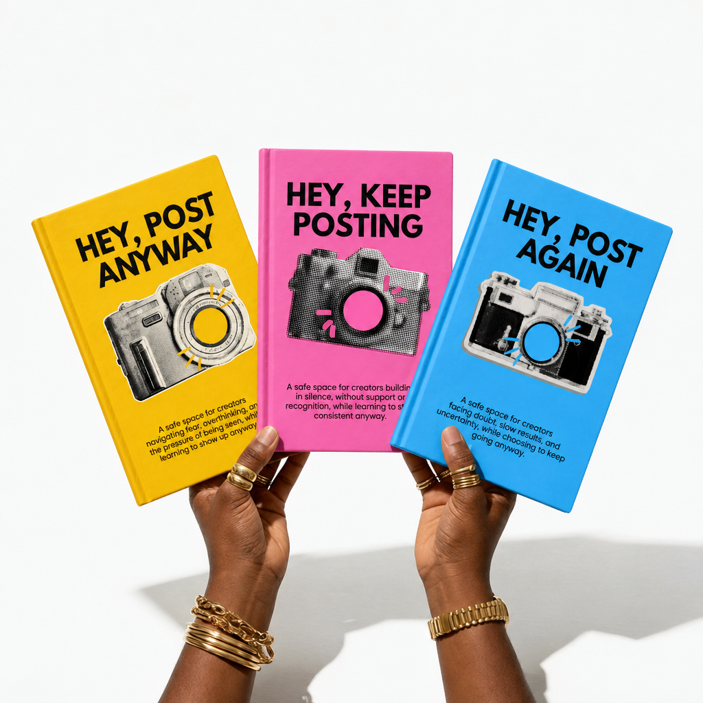 THE HEY, CONTENT CREATOR INSTANT JOURNAL BRAND™